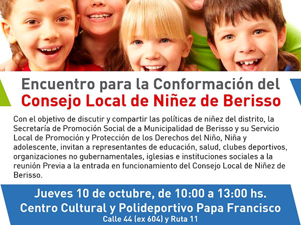 Encuentro previo a la conformación del Consejo Local de Niñez de Berisso